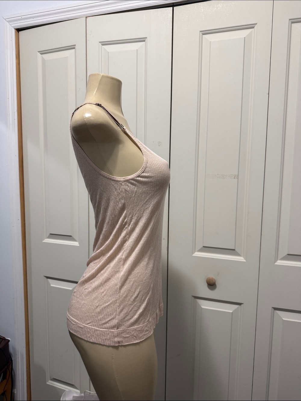 Theory Nude Blush Sheer Rib Cami - Picture 5 of 8